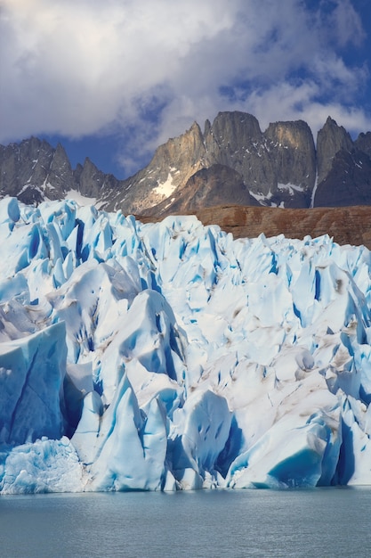 Grey glacier in Patagonia, Chile