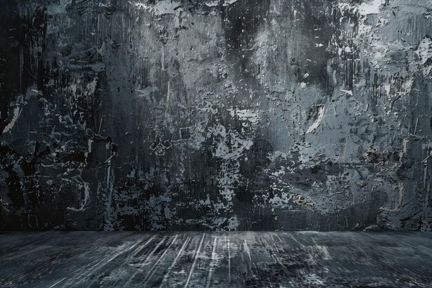 Grey grunge textured wall Copy space