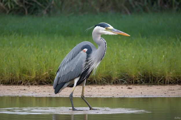 Photo grey heron