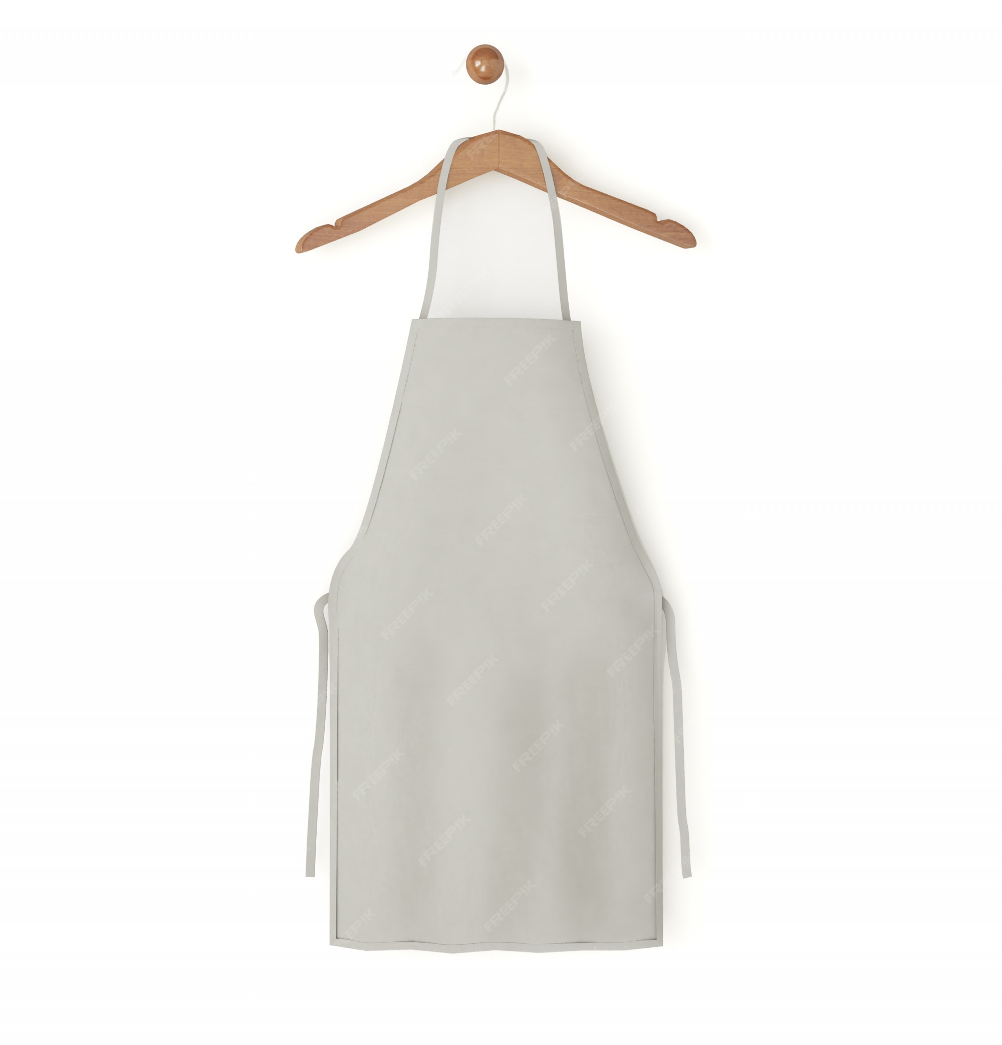 Premium Photo | Grey isolated apron