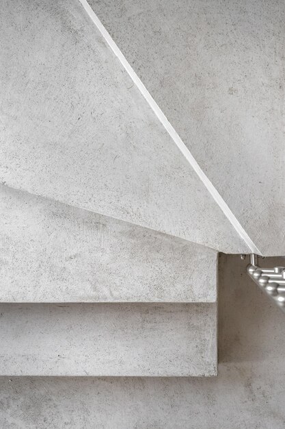 Grey microcement stairs