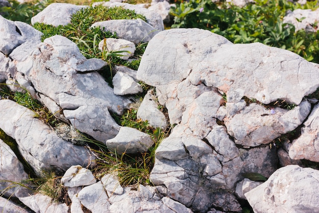 Grey mountain stones texture. Nature material background