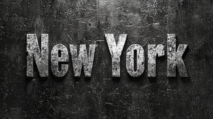 Photo grey new york city symbol art poster