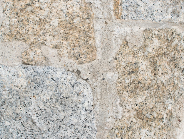 Grey Old Stone Pavement  Close Up