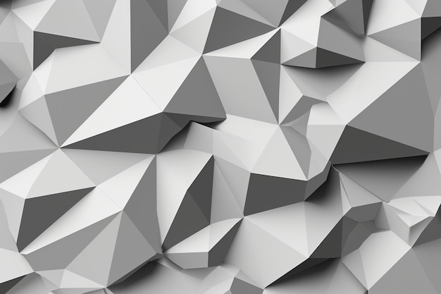 Grey polygonal triangles background
