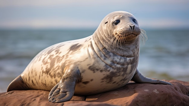 Grey seal in the wild