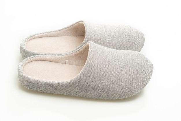grey slipper isolated