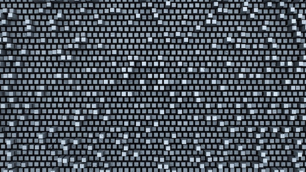 Grey Squares Background 3D Render modern design