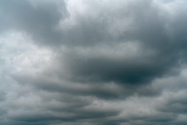 grey storm rain clouds or nimbus on sky