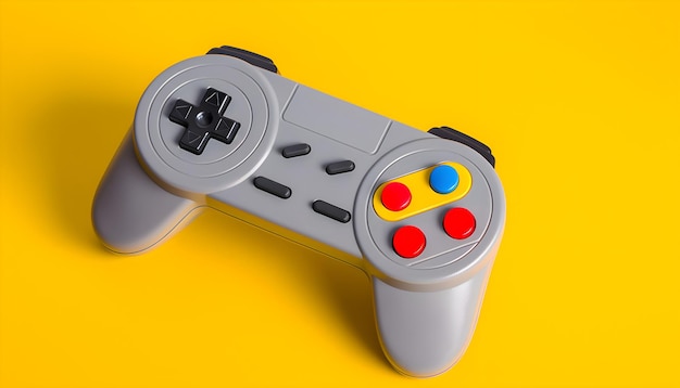 A grey video game controller