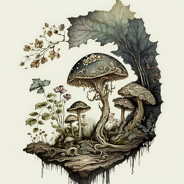 14+ Fairy Mushroom Drawing