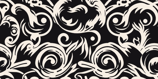 Griekse ornamenten zwart-wit patroon
