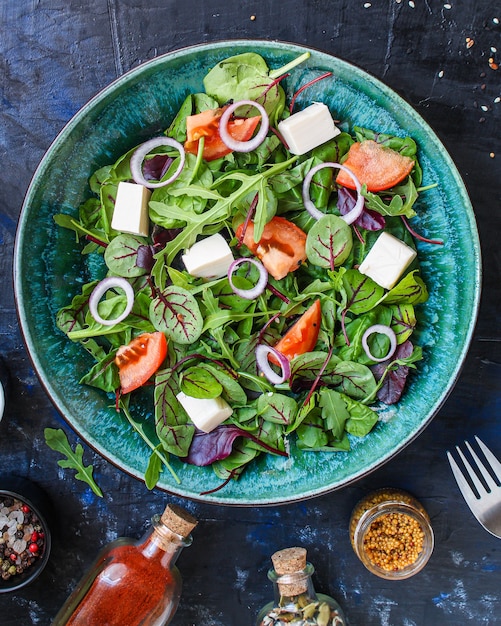 Griekse salade groenten kaas vegetarische snack