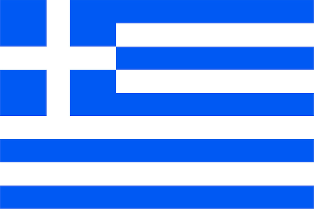 Foto griekse vlag van griekenland