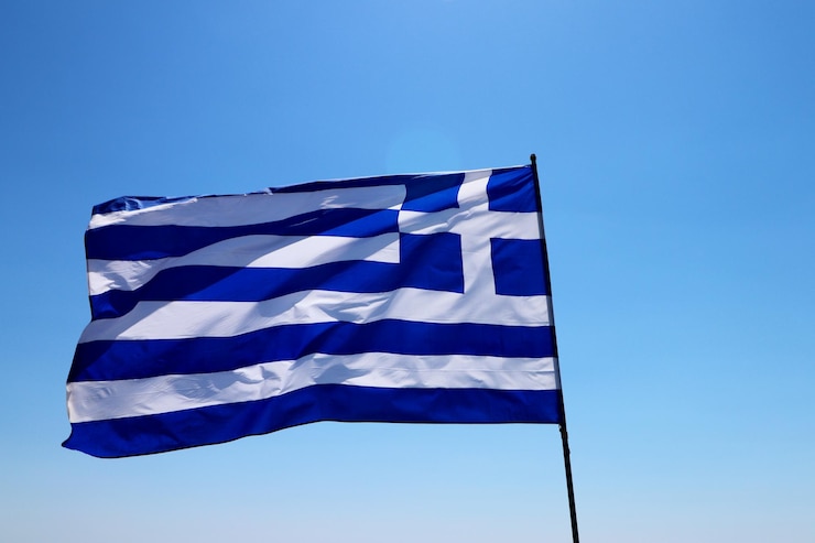 Foto griekse vlag