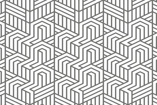 Grijs interlactie stijlvol patroonontwerpelement