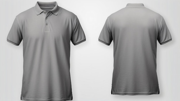 grijs polo T-shirt mockup