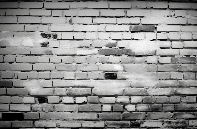 Grijze bakstenen muur