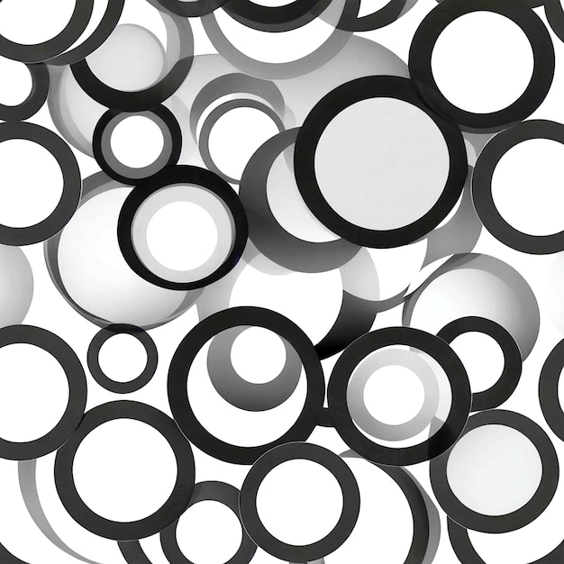 Foto grijze cirkels abstracte patroon achtergrond