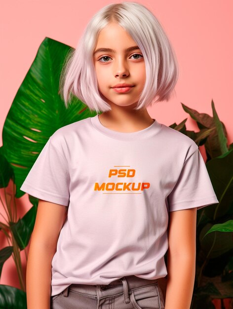 Grijze T-shirt mockup psd