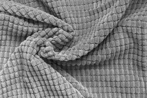 Foto grijze textiel achtergrondpatroon close-up