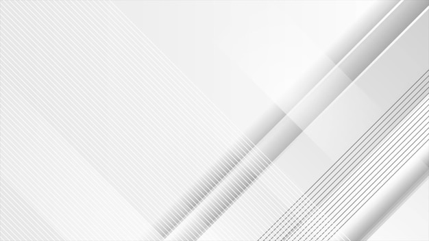 Grijze witte geometrische tech abstracte minimale achtergrond