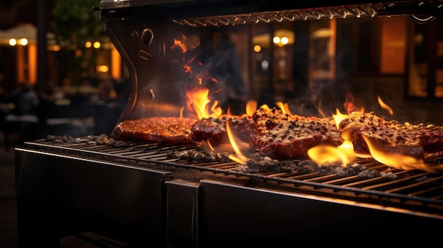 Premium AI Image | Grill perfection Visualize a chargrilled masterpiece ...