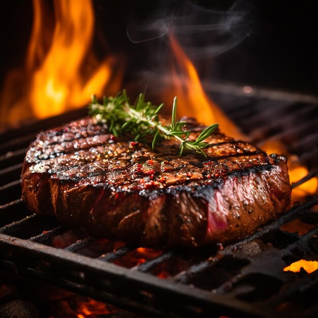 grill steak food photo