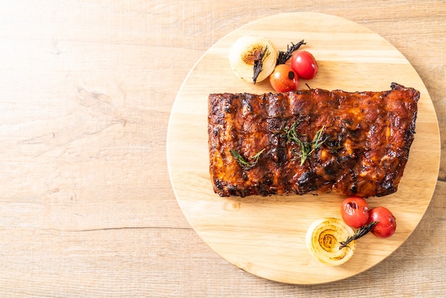 grilled barbecue pork ribs