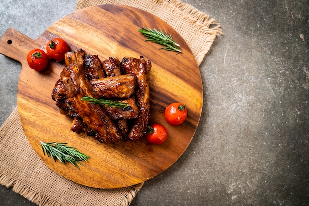 grilled barbecue ribs pork