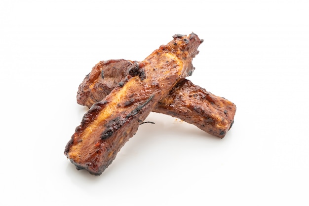 grilled barbecue ribs pork