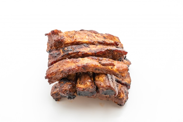 grilled barbecue ribs pork