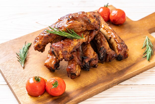 grilled barbecue ribs pork