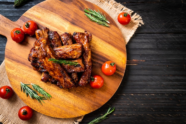 grilled barbecue ribs pork