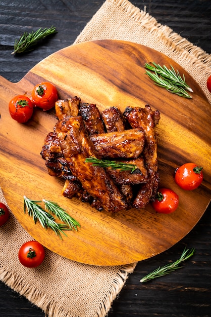 grilled barbecue ribs pork