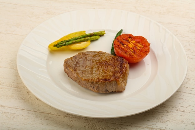 Grilled beef steak