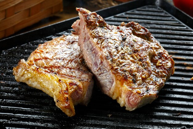 Grilled beef steak