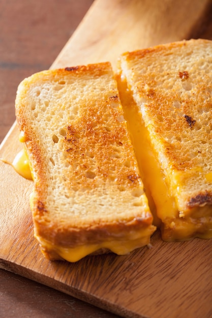 Grilled cheese sandwich for breakfast