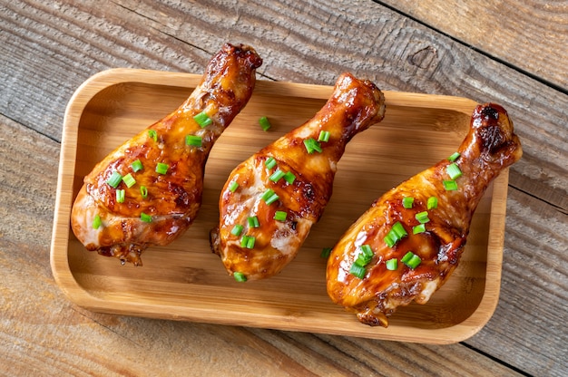 Grilled chicken drumsticks