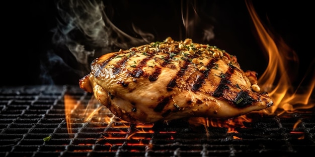 Grilled Chicken on the Grill A Mouthwatering FullBody Portrait