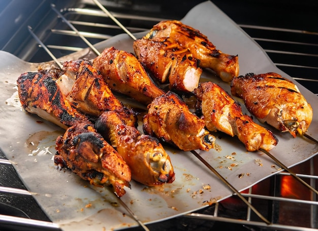 Grilled Chicken Kebab in the Oven with a Special Seasoning and an Amazing Taste