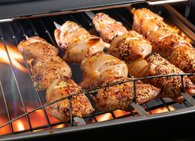 Grilled Chicken Kebab in the Oven with a Special Seasoning and an Amazing Taste