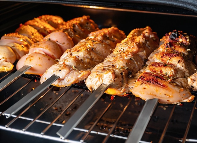 Grilled Chicken Kebab in the Oven with a Special Seasoning and an Amazing Taste