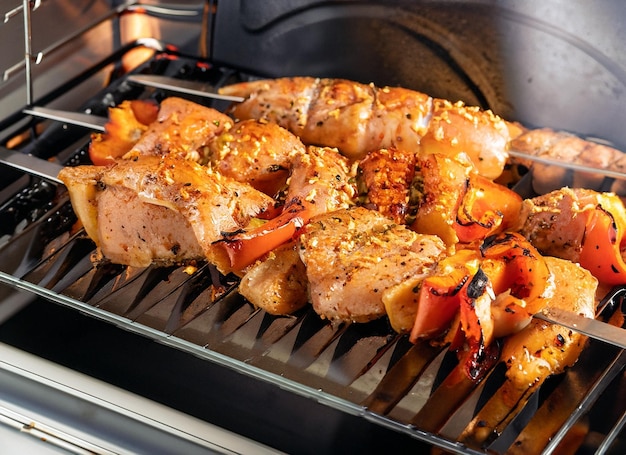 Grilled Chicken Kebab in the Oven with a Special Seasoning and an Amazing Taste