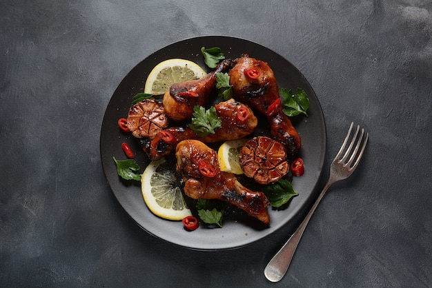 Cosce di pollo alla griglia