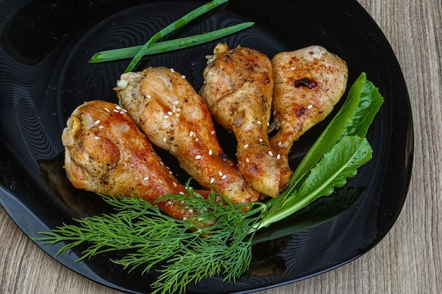 Grilled chicken legs