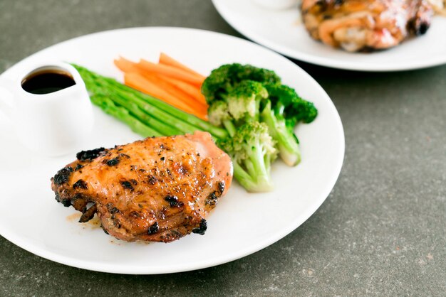 grilled chicken steak 