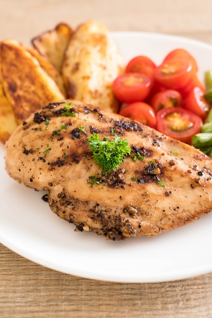 grilled chicken steak 