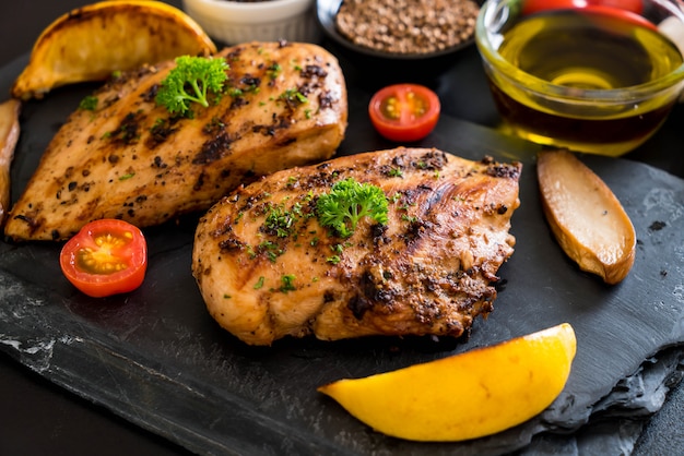 grilled chicken steak