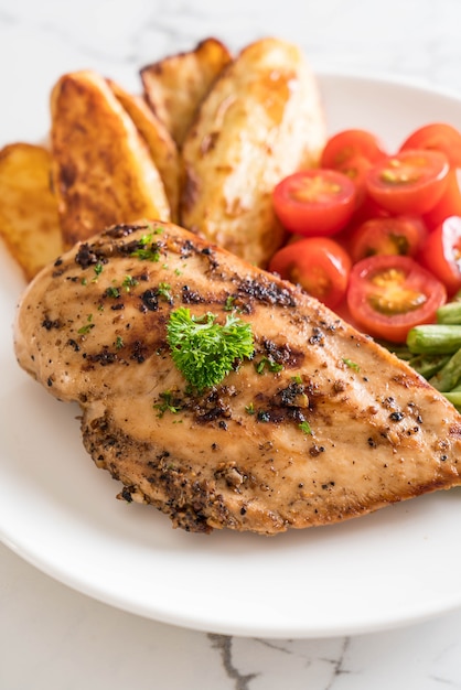 grilled chicken steak 